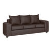 Juego de Living Innovamuebles Kahlo Sofá 3 Cuerpos + Dos Sillones 1 Cuerpo Chocolate