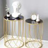 Set 2 Mesas de Vidrio Ankara Store T1010 Dorado