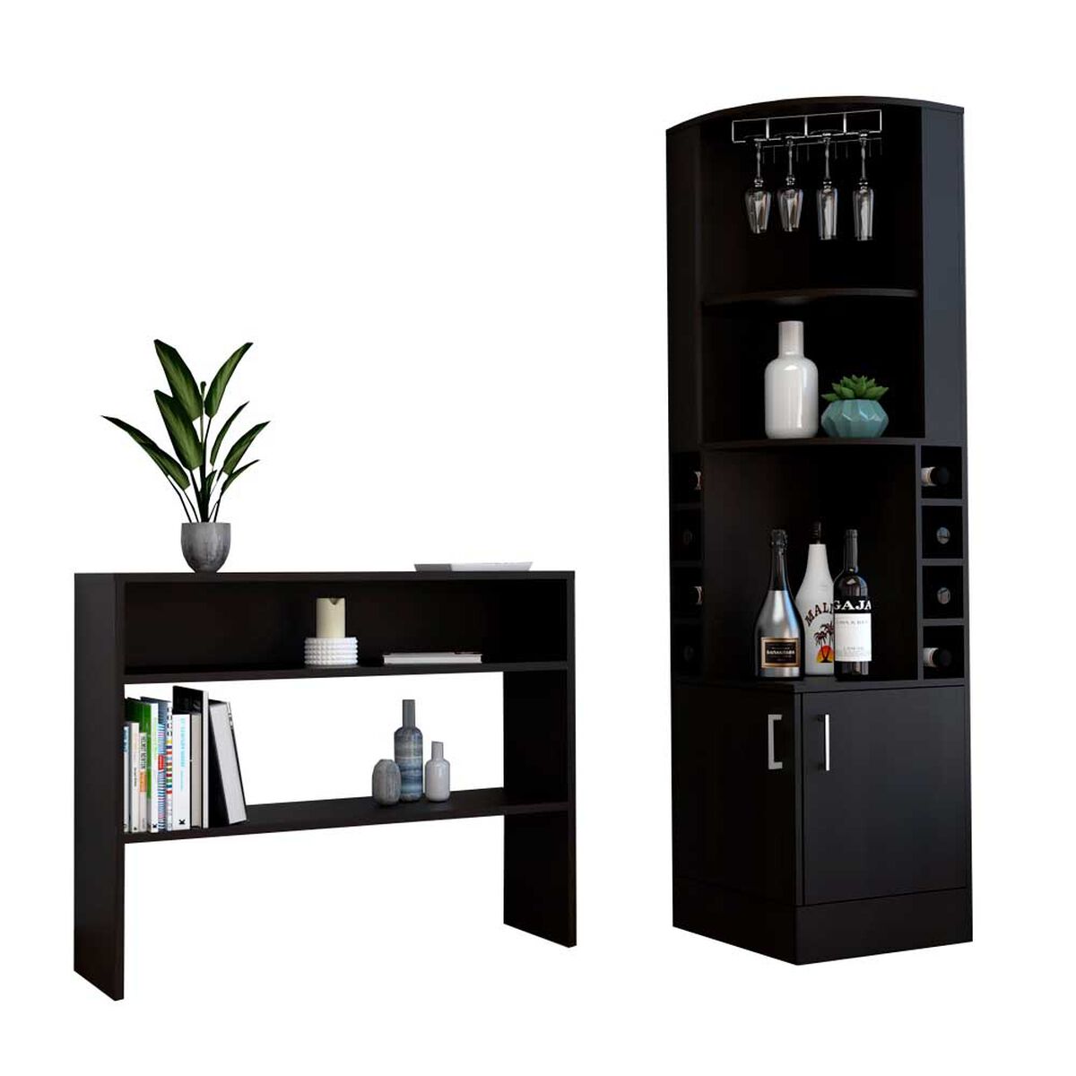 Combo Bar Esquinero + Mesa de Arrimo TuHome Beijing Rovere