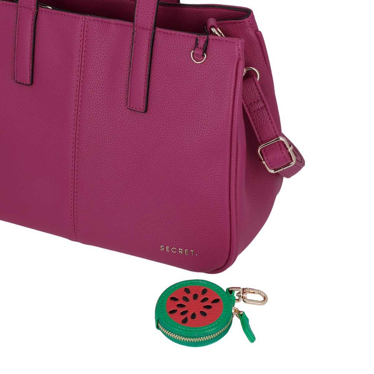 Cartera Tote Secret Aruba SC7 Mediana Fucsia