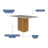 Juego de Comedor Decocasa Ana  4 Sillas Off White