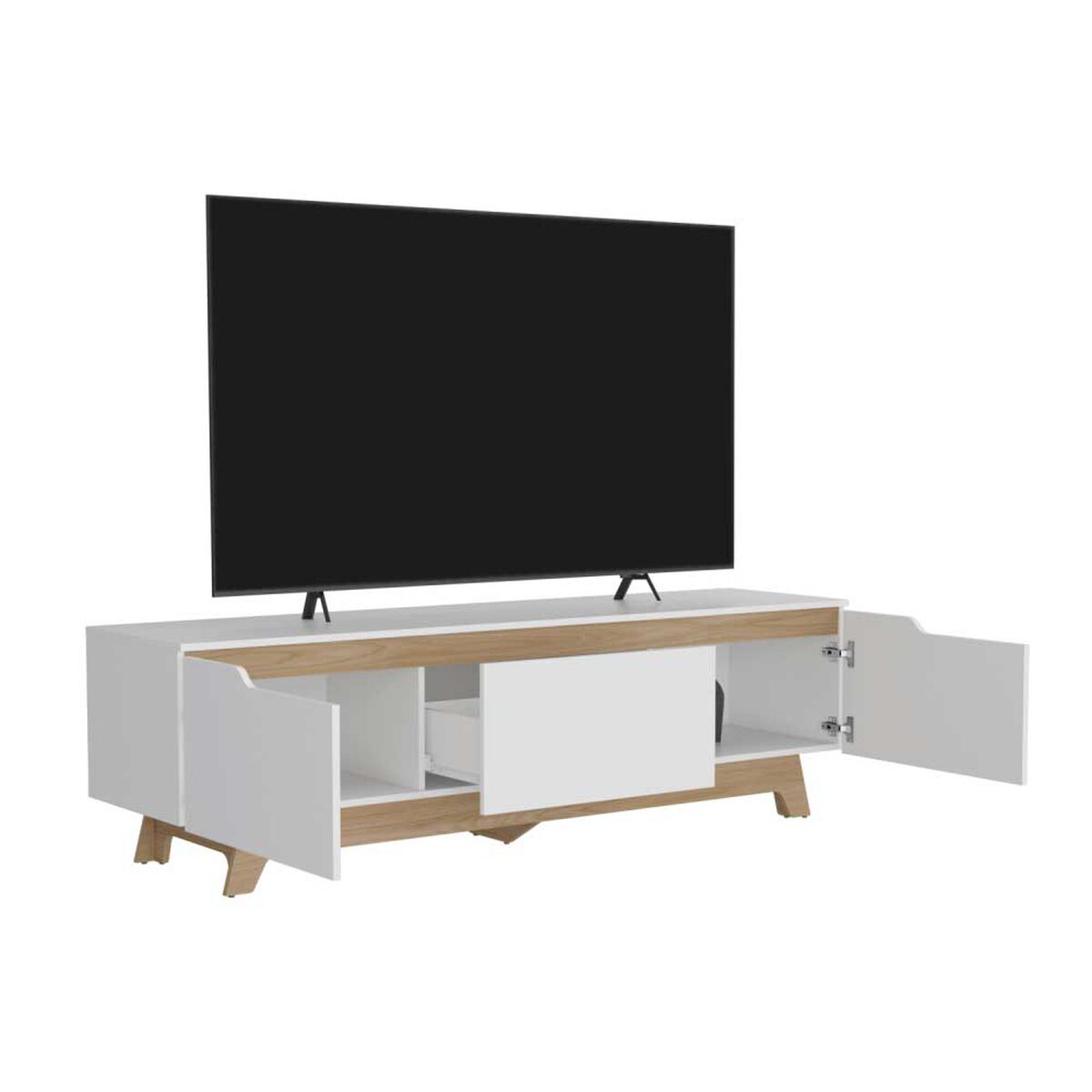 Rack TV TuHome Woodall Hasta 80" Fresno Europeo