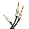 Cable De Audio Plug Estereo 3.5Mm/2Plug 6.3Mm Mono 2M Gris Ugreen Av126