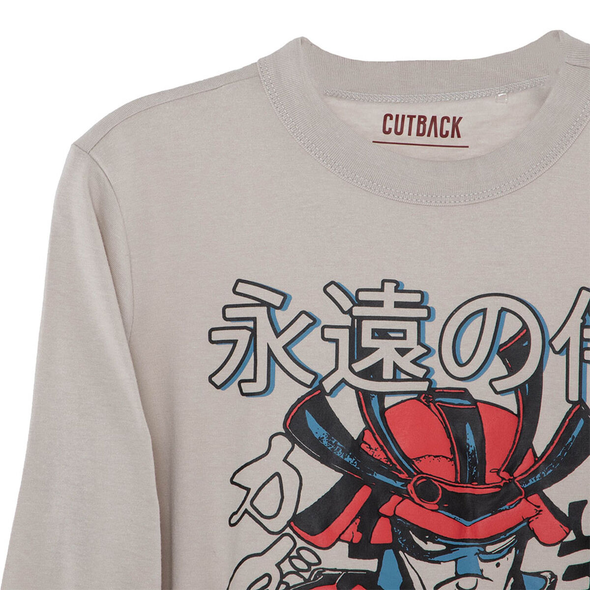 Polera Estampada Manga Larga de Algod&oacute;n Ni&ntilde;o Cutback