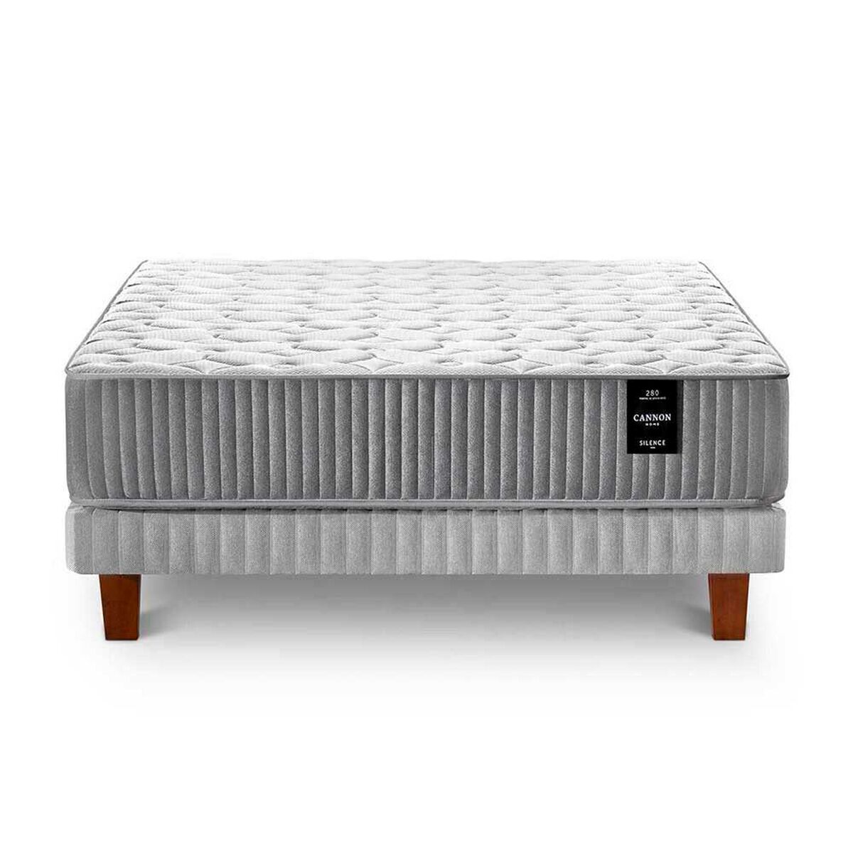 Cama Europea Cannon Base Dividida 2 Plazas Silence