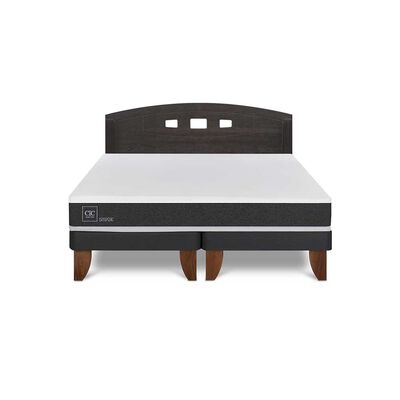 Cama Europea CIC Base Dividida 2 Plazas Ortopedic + Respaldo Gales