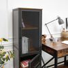 Biblioteca Fm Furniture Vintage Metalwood Collection Marrón Rústico Negro