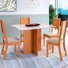 Juego de Comedor Home Mobili Monaco 4 Sillas Caf&eacute;