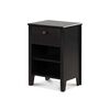 Velador CIC Torino 1 Cajón Negro
