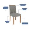 Juego de Comedor Decocasa Patricia 4 Sillas Off White