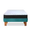 Cama Europea Latam Home 1,5 Plazas Zen Pro Turquesa