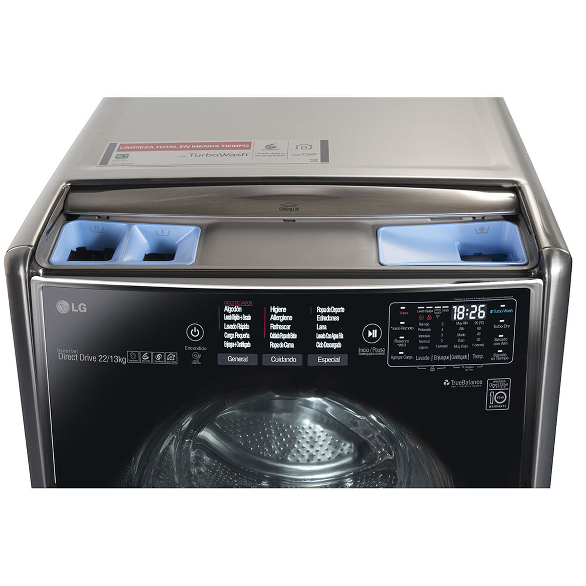 Lavadora Secadora LG WD22VTS6 22/13 kg.