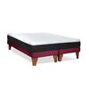 Cama Europea Latam Home 2 Plazas Zen Pro Burdeo