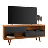 Rack TV Home Mobili Salom Hasta 50" Negro Nogal