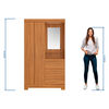 Closet Home Mobili Noa 2 Puertas 3 Cajones Caf&eacute;