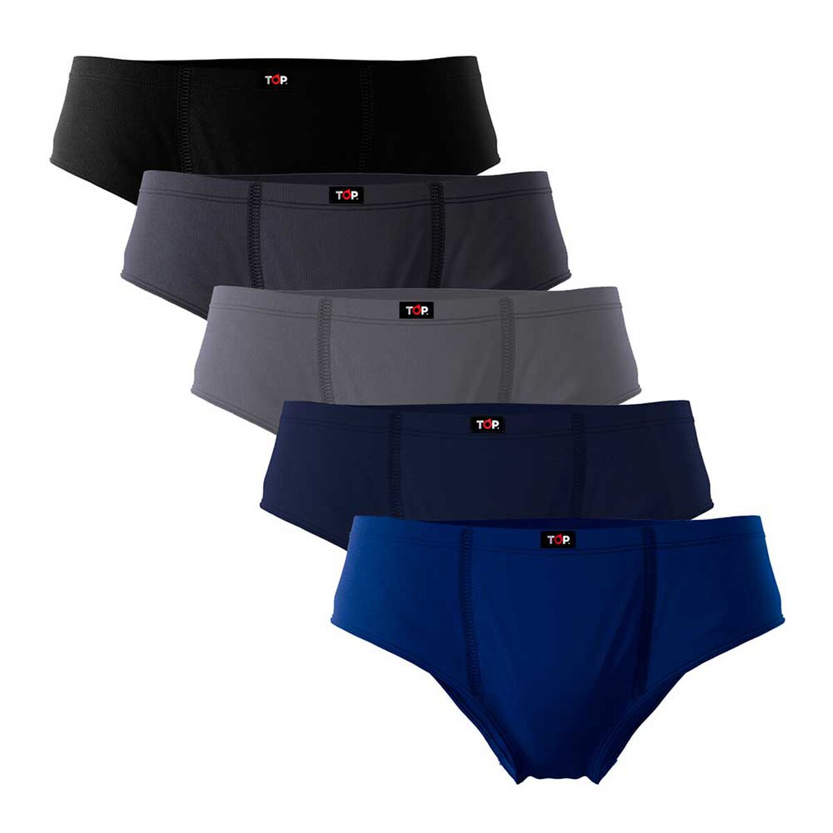 Pack 5 Slip Algodón Hombre Top