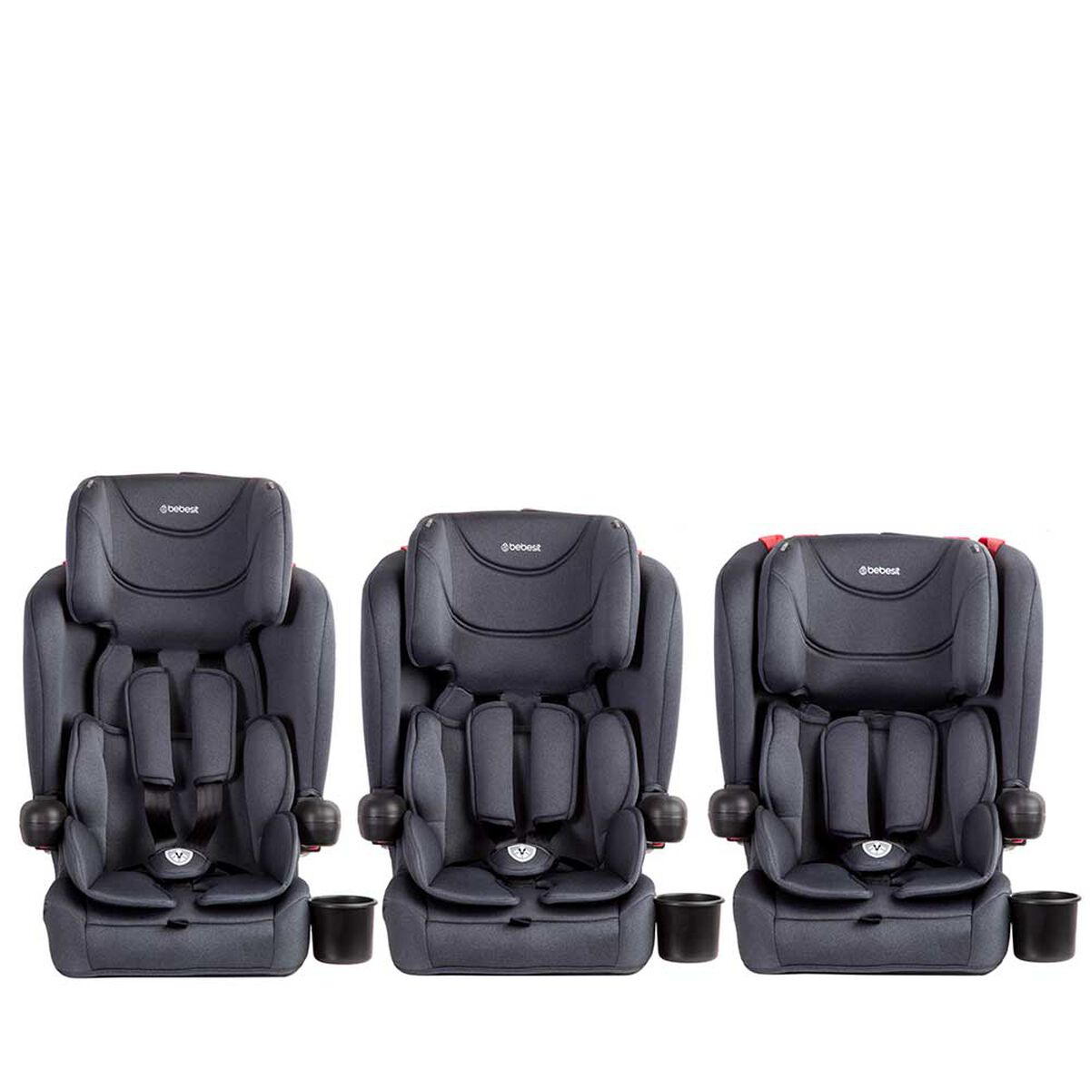 Silla de Auto Butaca Isofix SmartFix Negra Bebesit