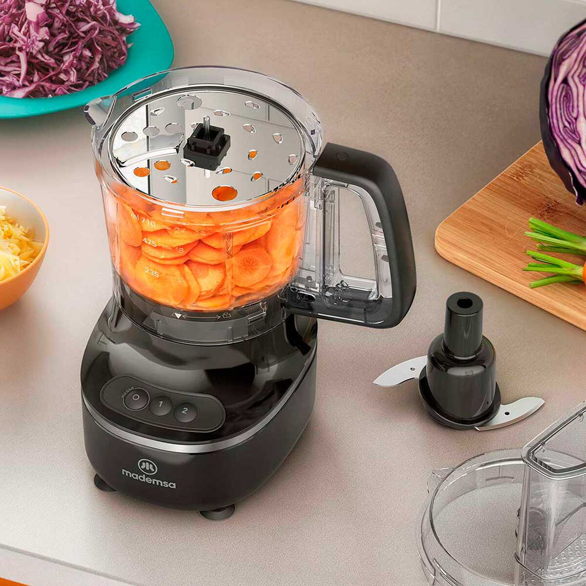 Procesador de Alimentos Mademsa MFP500 710 ml.