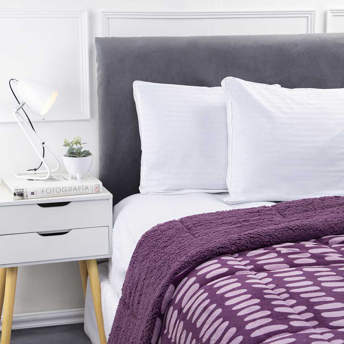 Plumón Coral Estampado Sherpa Casanova 2 Plazas Mora