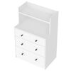 Cómoda Vekkahome White 3 Cajones Blanco