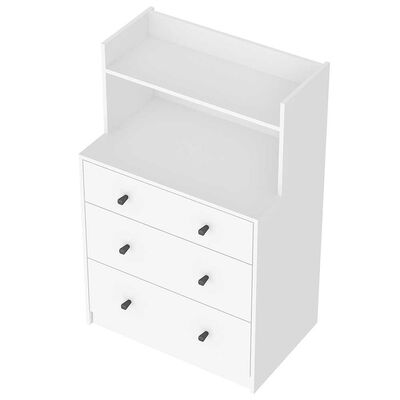 Imagen 2 del producto Cómoda Vekkahome White 3 Cajones Blanco