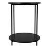 Mesa Lateral Day Circular Metal Negro