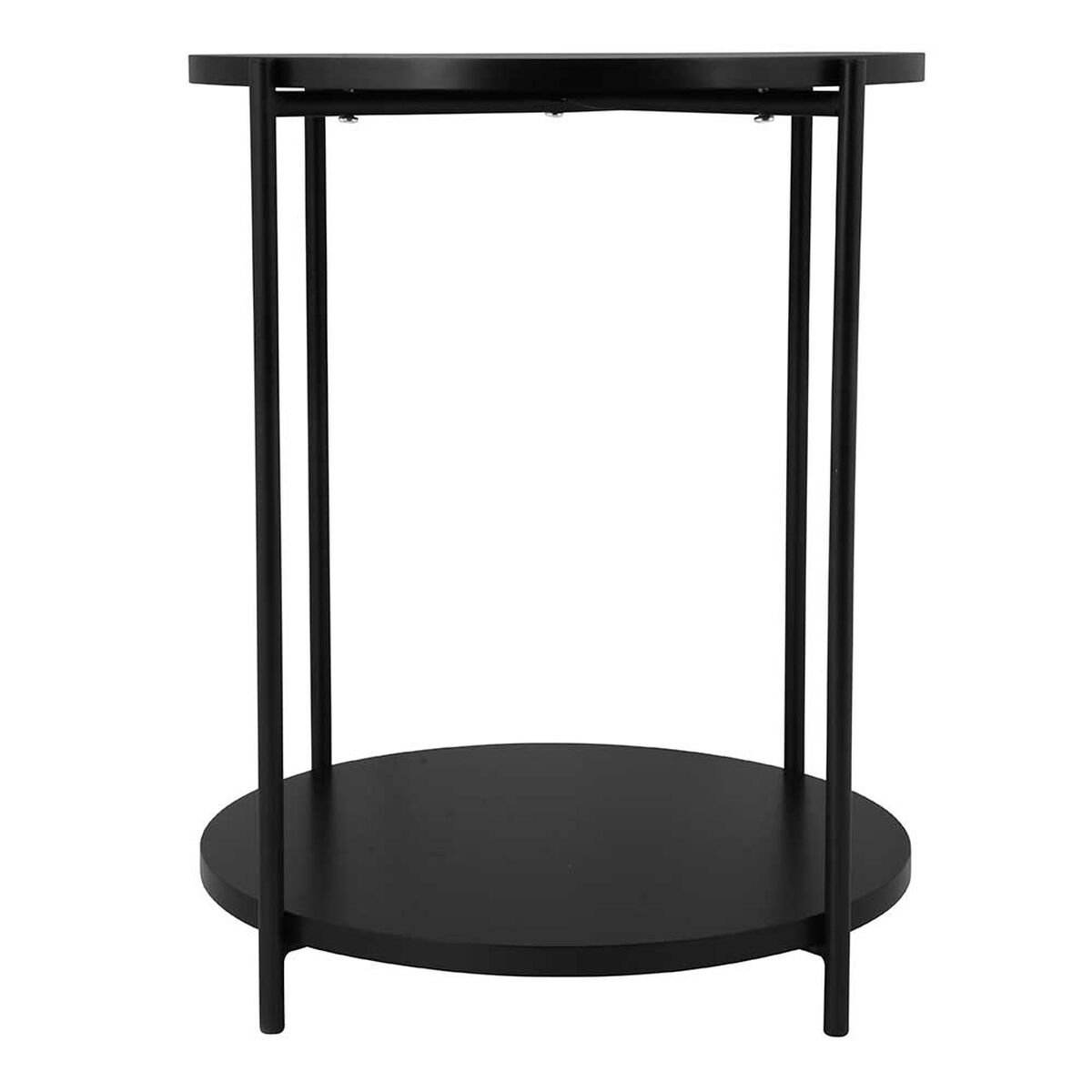 Mesa Lateral Day Circular Metal Negro