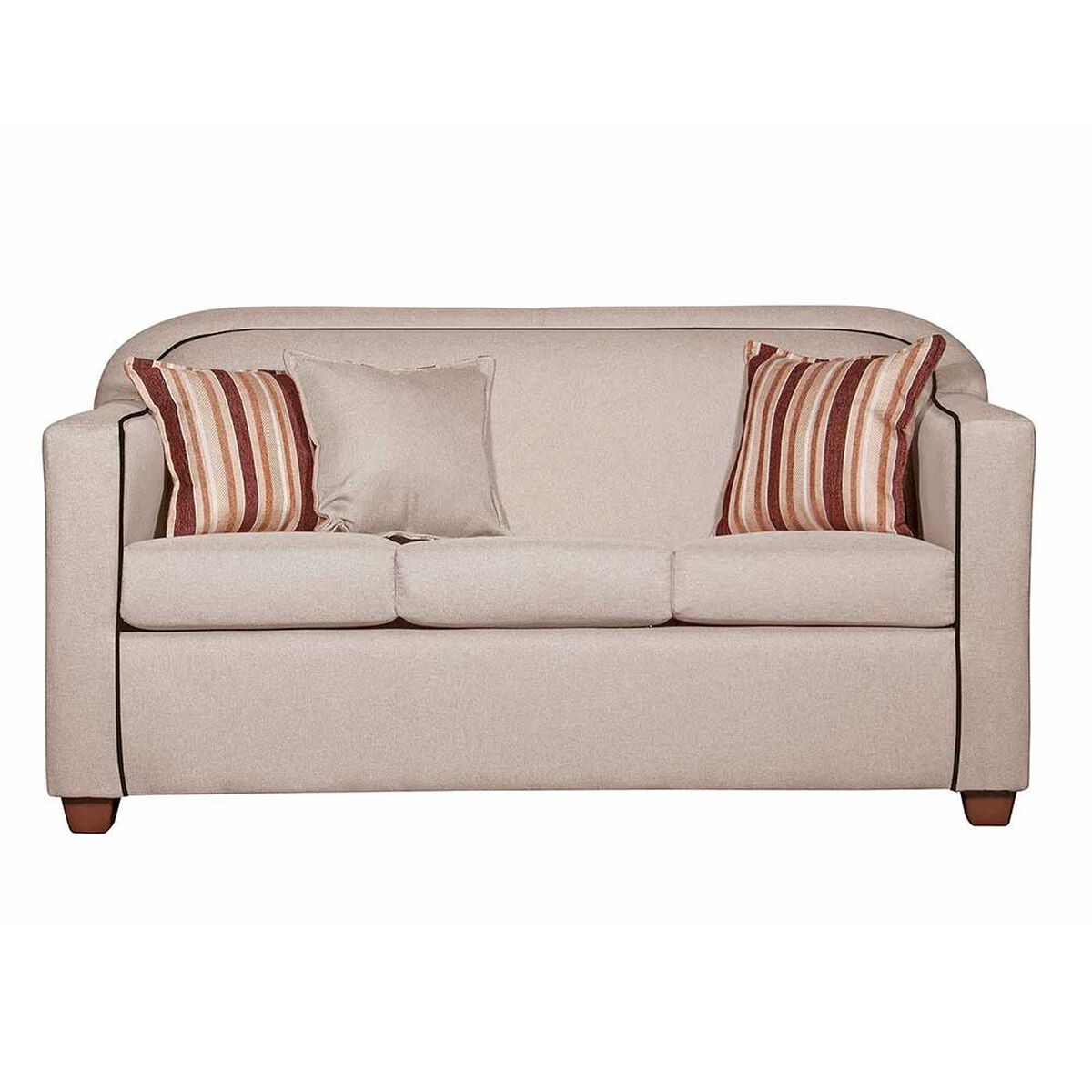 Juego de Living Ruzam Mobel Zafiro Sofá 3 Cuerpos + Dos Sillones 1 Cuerpo Lino Beige