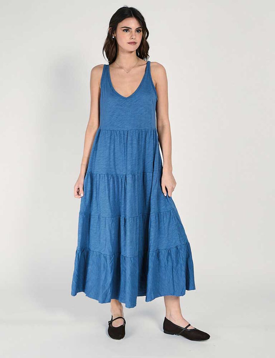 Vestido Maxi Sin Mangas Mujer Alma