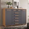 C&oacute;moda Vekkahome Fontana 7 Cajones Gris