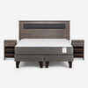Cama Europea Rosen 2 Plazas New Style 2 Plus + Respaldo + 2 Veladores Ferrara
