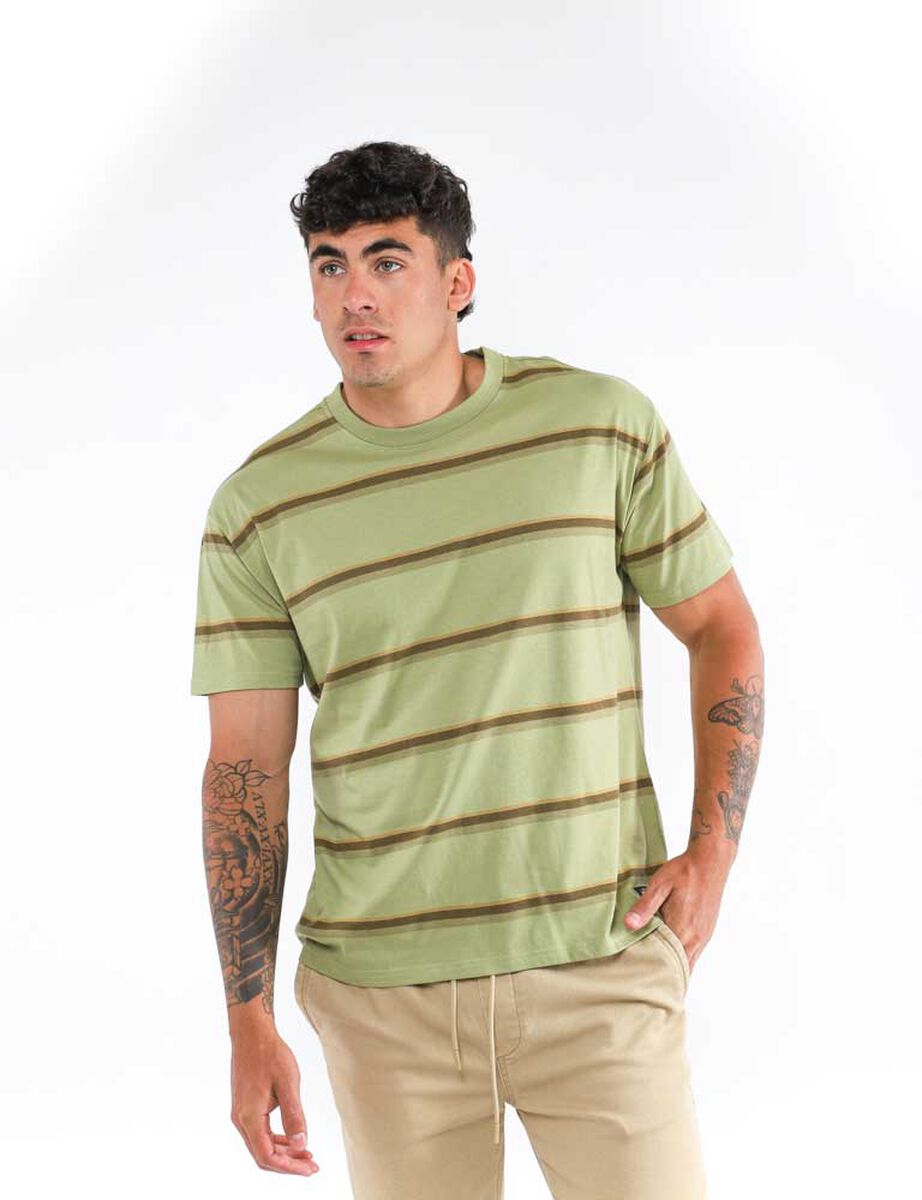 Polera Rayas Manga Corta Hombre Icono