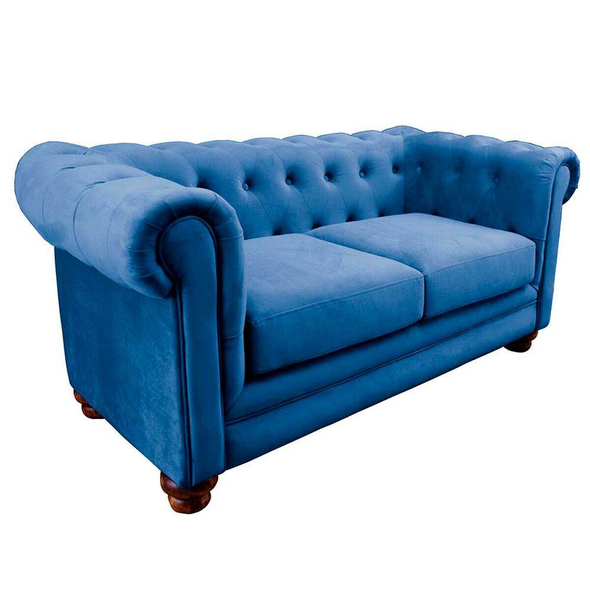 Sof&aacute; Latam Home Florencia 2 Cuerpos Azul Petr&oacute;leo