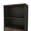 Biblioteca TuHome Home Office 2 Puertas Negro Soft Co&ntilde;ac