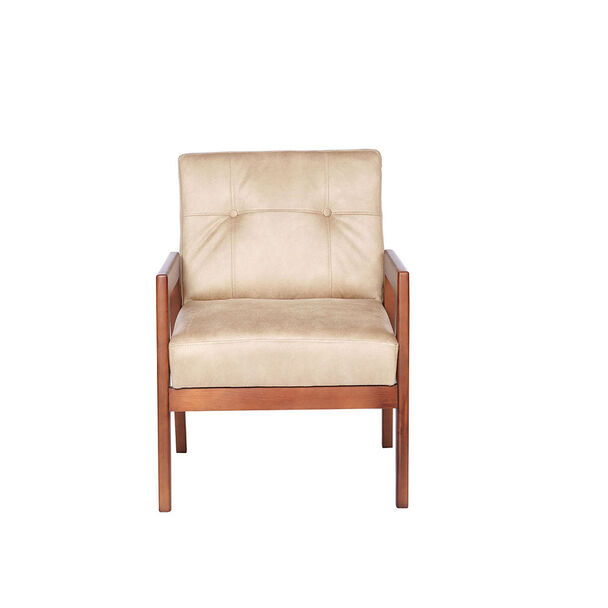 Sitial Latam Home Munich Cuero 1 Cuerpo Beige