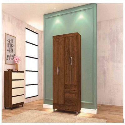 Imagen 2 del producto Clóset KEA Ideal 4 Puertas 2 Cajones Rustico