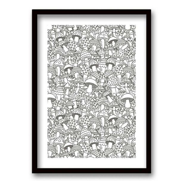 Cuadro Decorativo Retela Fungi 40 x 30 cm
