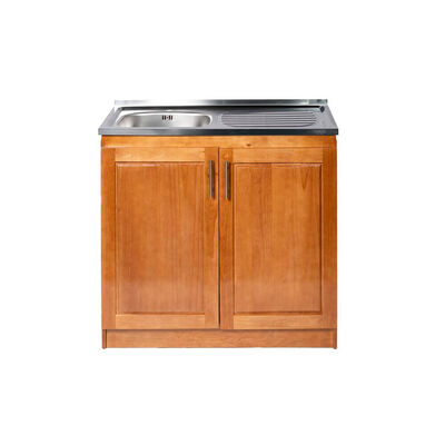 Lavaplato Izquierdo Muebles Hema Berl&iacute;n 100 cm Nogal