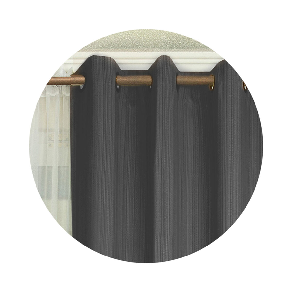 Combo Cortinas Doral Emilia 220 x 140 cm Gris