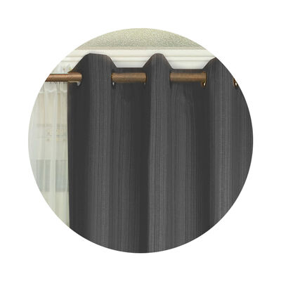 Imagen 2 del producto Combo Cortinas Doral Emilia 220 x 140 cm Gris