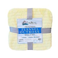 Frazada Poliéster Doral King Deluxe Amarillo