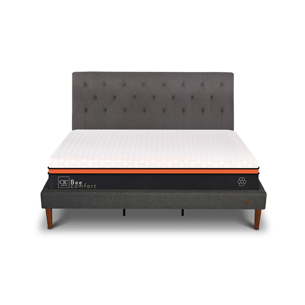 Cama Europea Curve CIC King Bee Comfort + Respaldo