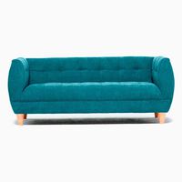 Sofá Barra Design Gracia 3 Cuerpos Petróleo