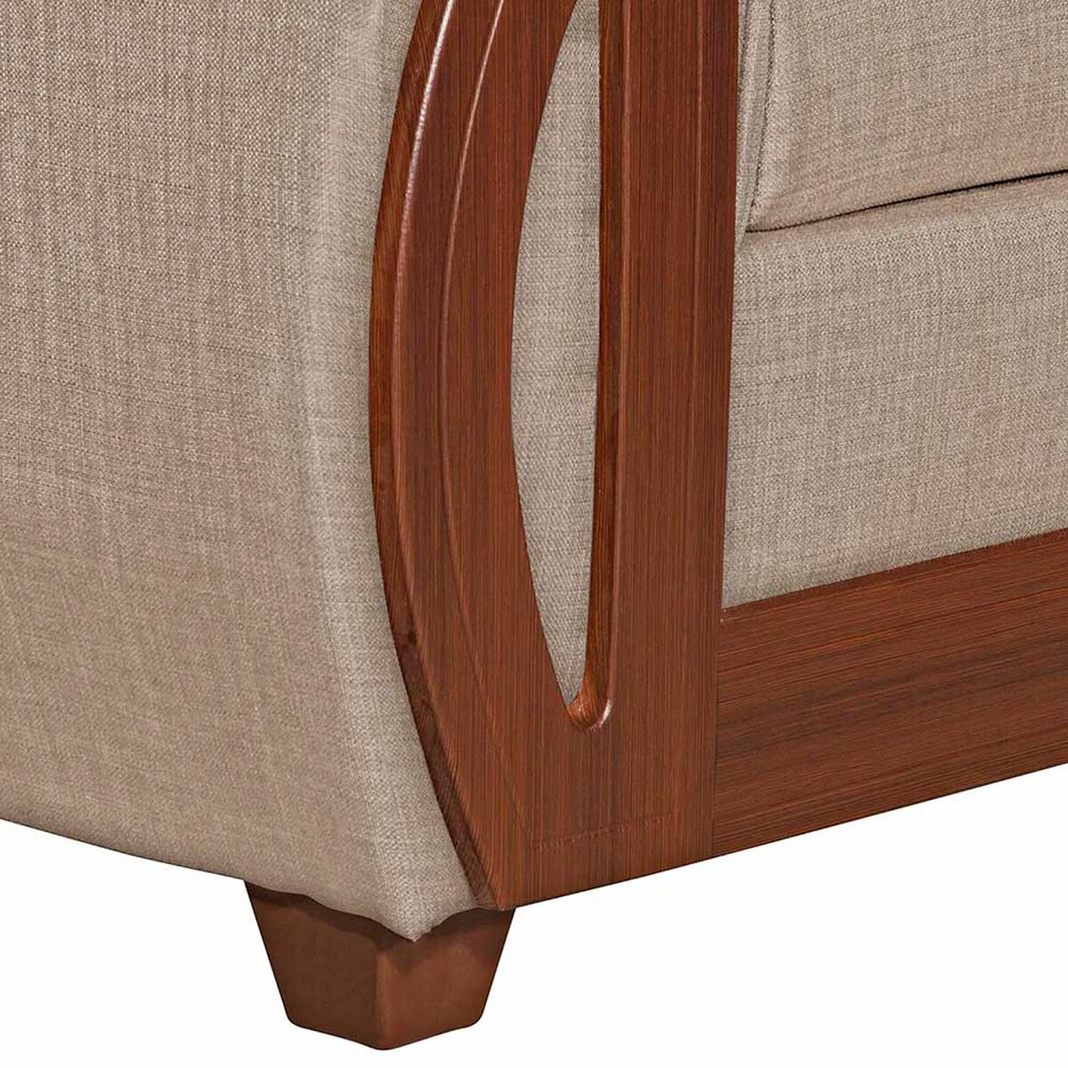 Sofá Seccional Ruzam Mobel Isidora 5 Cuerpos Lino Beige