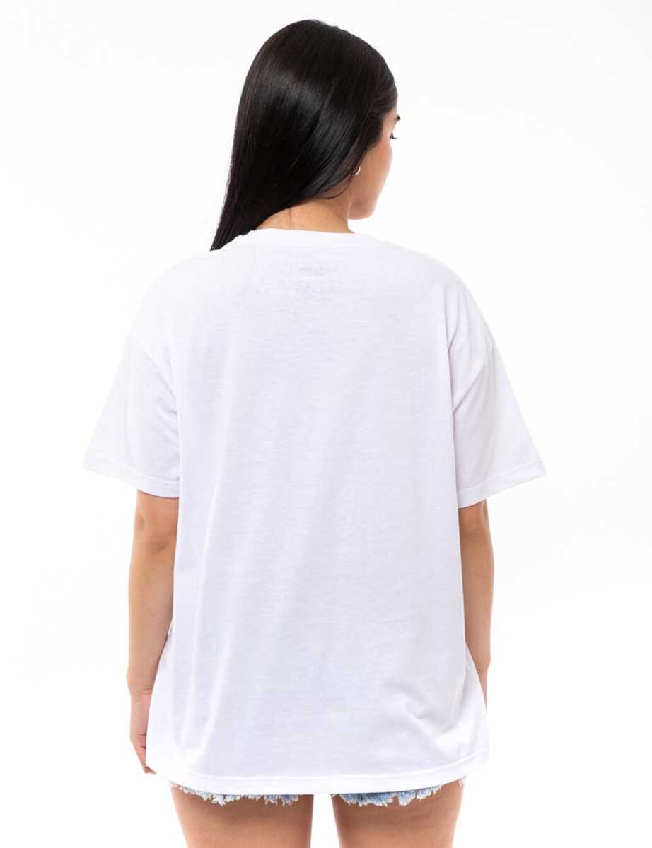 Polera Estampada Anime Oversized Manga Corta Mujer Icono