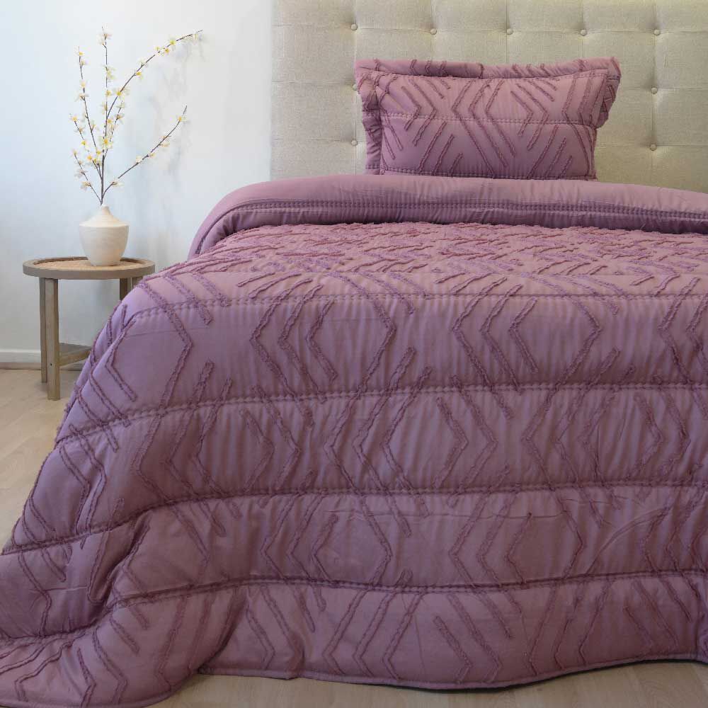 Plumón Doral 1.5 Plazas Touch Nebula Liso Rosa