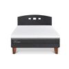 Cama Europea CIC 2 Plazas Ortopedic Advance + Respaldo Gales Negro