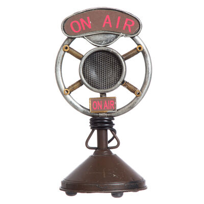 Imagen 1 del producto Adorno Radio Metal Cafe