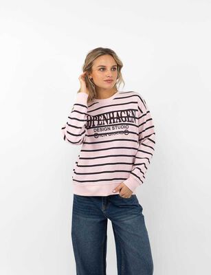 Imagen 1 del producto Polerón Con Estampado Mujer Icono Rosado