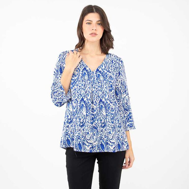 Blusa Estampada Manga Larga Mujer Zibel